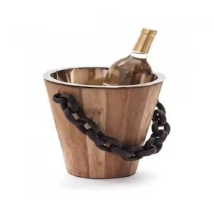 Venta caliente dos botellas de aluminio enfriador de vino soporte decorativo barra herramienta de la India disponible a precio mayorista para suministro a granel - Product Image 2