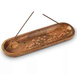 Hot Selling Handmade Natural Wooden Painted Design <b>Incense</b> Stick Holder New Style Trendy Look <b>Incense</b> Stick Holder - Product Image 1