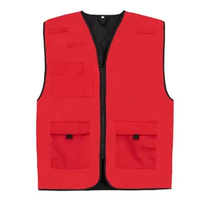 Gilet de travail rembourré personnalisé Kiel avec autocollants et lumières réfléchissants pour une meilleure visibilité pour les promotions - Product Image 3