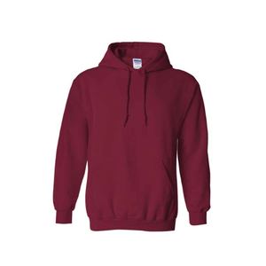 Alta calidad Maroon Core Fleece Pullover Sudadera con capucha Invierno Moda Manga larga Personalizado OEM Hombres Sudaderas con capucha Sudaderas - Product Image 1