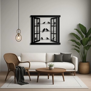 Arte de la pared Decoración de Metal moderno elegante escultura de hierro hecha a mano colgante de pared decorativo único para sala de estar dormitorio Oficina - Product Image 2