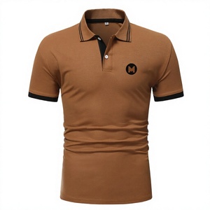 เสื้อเชิ้ตผู้ชายคอวี ดีไซน์สั่งทำพิเศษ คุณภาพสูง ปุ่มหน้าเรียบ ผ้าฝ้ายถัก 100% แห้งเร็ว ระบายอากาศได้ดี ไซส์ใหญ่ ขายส่ง - Product Image 1