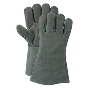 Gants de soudage haut de gamme en cuir Top vente qualité garantie gants de soudage en peau de vache gants de travail de sécurité en cuir - Product Image 5