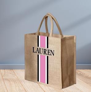 Sacs en jute pur de grande taille de qualité supérieure avec poignées, design imprimé, parfaits pour les hommes, les femmes, un usage quotidien, des prix abordables - Product Image 6