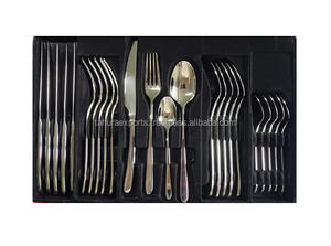 ชุดเครื่องใช้บนโต๊ะอาหารสำหรับตกแต่งงานแต่งงานดีไซน์ใหม่ล่าสุดชุดเครื่องใช้บนโต๊ะอาหารสำเร็จรูปทำด้วยมือทำจากเงินสแตนเลส - Product Image 5