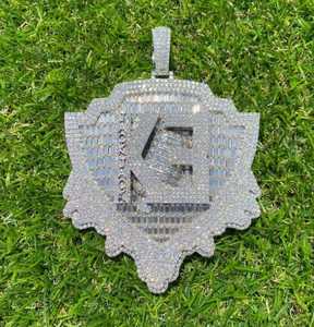 Pendentif personnalisé en or plaqué or avec moissanite VVS pour homme, style hip-hop 3D, toutes lettres, passe le testeur de diamant, cadeau pour enfant, hindouisme - Product Image 2