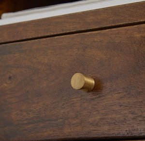 Table d'appoint moderne en bois massif finition teck poli quatre pieds Table d'appoint de lit classique de qualité supérieure table de chevet meubles de chambre à coucher - Product Image 4