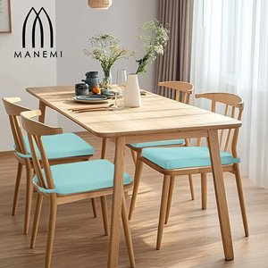 Juego de Cojines Decorativos de Lino 42x40x36x4cm, Cojines para Silla, Sofá y Comedor con Textura de Bambú, Cojines Lumbares para Asiento - Product Image 3