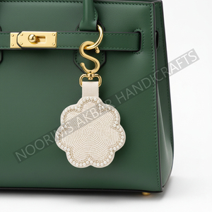 Porte-clés personnalisé fait main en perles, vente en gros, perles de rocaille, couleur unique, option cadeau pour sacs, clés, enfants, exportateur, usine - Product Image 2