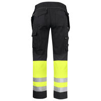 Pantalones de Trabajo de Alta Calidad con Múltiples Bolsillos, Pantalones de Trabajo de Invierno de Alta Visibilidad para Hombre, con Franjas Reflectantes, 100% Poliéster