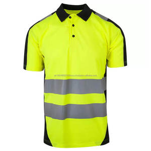 Camiseta de Seguridad con Franjas Reflectantes, Camisetas de Trabajo para Hombre, Ropa de Trabajo de Alta Visibilidad, Camiseta Reflectante Transpirable de Secado Rápido para Verano 2024 - Product Image 1