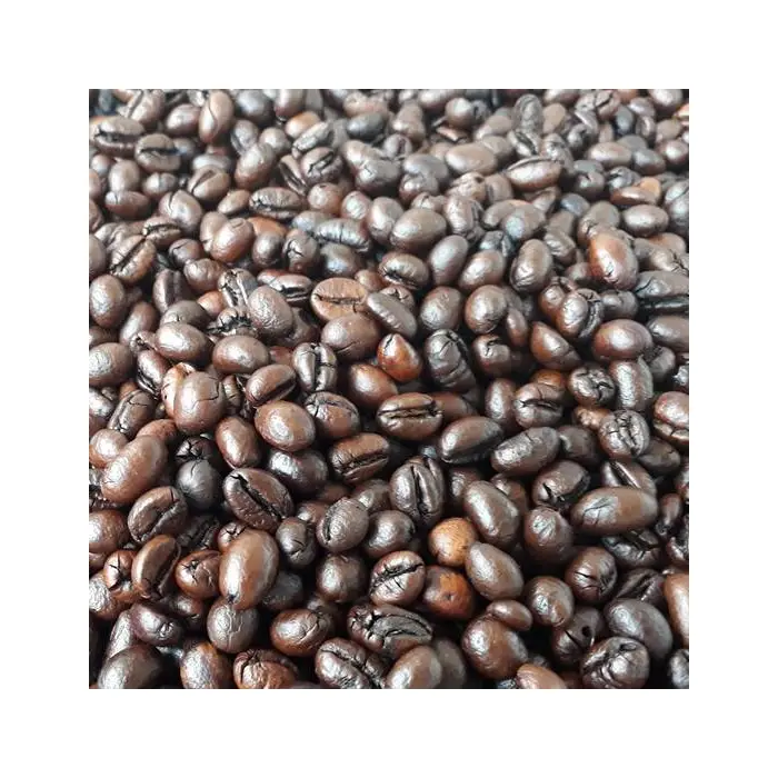 निर्यात गुणवत्ता वाले भुने हुए रोबस्टा अरेबिका कॉफी बीन्स ऑर्गेनिक ताजा प्राकृतिक गहरे शुद्ध स्वाद के साथ