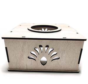 Tulay Wooden Square <b>Tissue</b> Napkin Paper <b>Holder</b> <b>Box</b> for Car Home <b>Holder</b> Wooden <b>Tissue</b> <b>Holder</b> Stand for Home Kitchen - Product Image 1