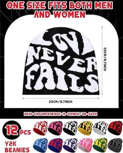 หมวกไหมพรมถักแฟชั่นสำหรับฤดูใบไม้ร่วงและฤดูหนาว ให้ความอบอุ่น กันความหนาว ผลิตจากผ้าสแปนเด็กซ์/ผ้าฝ้าย เหมาะสำหรับการปั่นจักรยานกลางแจ้ง - Product Image 3