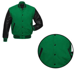 Chaquetas Letterman 2025, superventas, chaquetas Chicago de alta calidad para hombre, recién llegado personalizado, chaqueta verde de buena calidad para hombre - Product Image 6