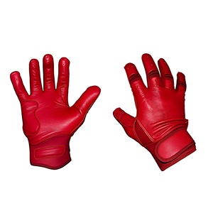 Guantes de bateo de béisbol grises de puño corto duraderos ligeros profesionales con palma antideslizante y opción de logotipo de equipo personalizado - Product Image 2