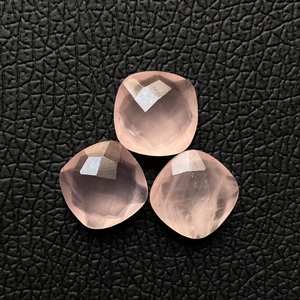 หินอัญมณีควอตซ์เจียระไนแบบเหลี่ยมเพชรพลอยหินธรรมชาติแบบหลวมเบาะรองนั่ง - Product Image 1