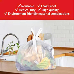 Bolsas de plástico grandes gruesas con logotipo personalizado de Vietnam, bolsa de compras blanca biodegradable, bolsas de camiseta de agradecimiento para tienda de comestibles - Product Image 5