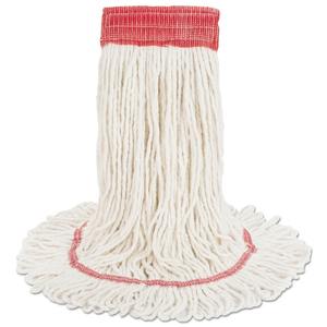 Boardwalk BWK503WHEA 5 pouces. Chiffon de serpillière en microfibre Super Loop, grand, blanc, en fibres synthétiques et en coton, pour sols humides - Product Image 2