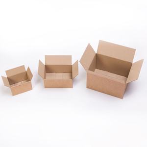 Cajas de Cartón Medianas 305x228x183 mm, Kraft Marrón con Solapas, Materiales Reciclados Resistentes, con Relieve, para Envío - Product Image 5