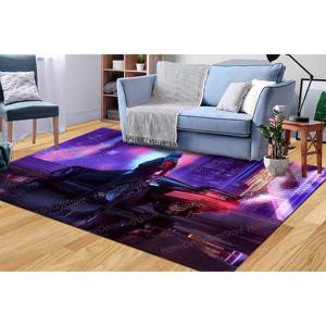 Geometric Printed <b>Rug</b>, Thick Anti-Slip <b>Carpet</b> <b>Rugs</b>, Modern Cyberpunk Decorative <b>Rug</b>,With Pile Soft <b>Rug</b> - Product Image 2