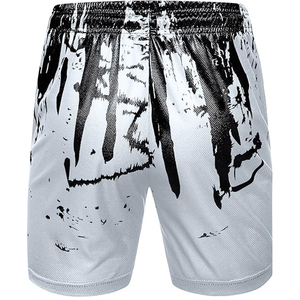 Pantalones cortos informales de verano ajustados atléticos para hombre, poliéster 100%, nuevo patrón sólido, estampado de transferencia por sublimación, estilo Formal de lona - Product Image 2