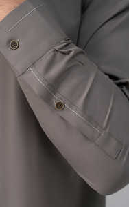 Ropa de fiesta informal Shalwar Kameez para hombres paquistaníes, tela de algodón de secado rápido estirable ajustada - Product Image 5