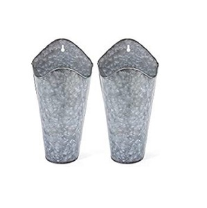 best selling galvanized metal 4 column rectangular <b>planter</b> with centre handle <b>large</b> indoor <b>planter</b> garden metal <b>planter</b> - Product Image 1