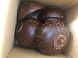 Bol en coquille de noix de coco naturelle, fabriqué à la main à partir de coquilles sélectionnées, pour vaisselle écologique, décoration intérieure et exportation en gros - Product Image 4