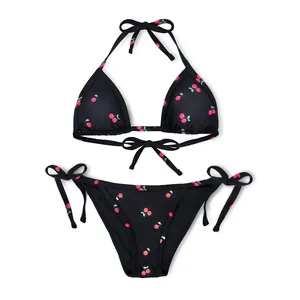 summer swimwear women's bikini set famous organic bikini set for women