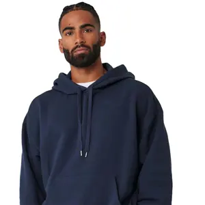 Erkekler için ağır hizmet tipi kışlık kazak Hoodie-soğuk hava katmanlaması için maksimum sıcaklık için ekstra kalın polar