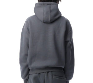 Conjunto de dos piezas con logotipo personalizado, sudaderas de alta calidad, sudaderas deportivas, ropa de calle de algodón para entrenamiento, chándal informal para hombre - Product Image 5