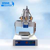 Machine de distribution de colle automatique à trois têtes, multi-buses, haute vitesse, de bureau, pour adhésifs époxy et silicone, pour LED