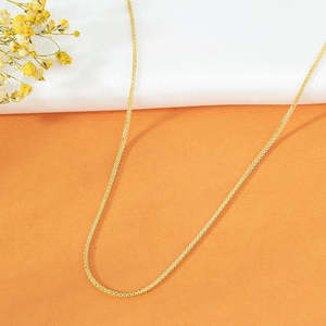 Collar de Cadena de Perlas Chapado en Oro Vintage, Regalo Religioso con Detalles de Moissanita y Diamantes - Product Image 1