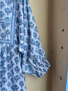 Robe longue bohème grande taille pour femmes pour l'été Robe en coton imprimé bloc avec décoration de gland Style décontracté - Product Image 5