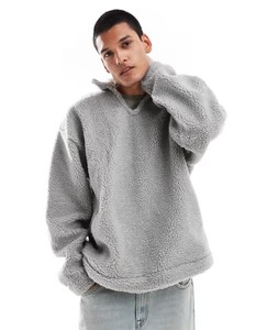 Vente en gros Hiver Personnalisé Unisexe 100% coton Polaire thermique Sherpa Fourrure Broderie Fluffy pull à capuche Sweat à capuche pour Hommes - Product Image 6