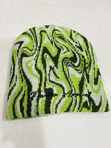 Bonnet en tricot patchwork personnalisé, style streetwear, unisexe, bonnet léger en tricot - Product Image 2