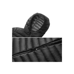 Women's Autumn/Winter Ultra-Light Quilted Stand Puffer Coat Breathable Canvas <b>Jacket</b> Cotton Filling Nylon Lining <b>Packable</b> Raw - Product Image 5