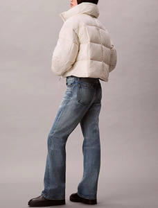 Veste polaire surdimensionnée brillante de qualité supérieure avec logo personnalisé nouveau design de vestes imperméables à glissière respirantes veste à bulles d'hiver - Product Image 4