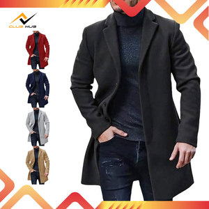 Cappotto da <span class=keywords><strong>uomo</strong></span> Slim Fit <span class=keywords><strong>Trench</strong></span> con collo intaglio monopetto da marinaio caldo autunno inverno soprabito da <span class=keywords><strong>uomo</strong></span> all'ingrosso personalizzato cappotto sottile da <span class=keywords><strong>uomo</strong></span> - Product Image 4