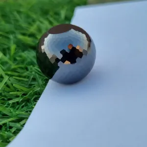 AAAGrade Perles de Moissanite noire à facettes de 20mm Perles de pierre de 8mm pour la fabrication de bijoux Hip Hop personnalisés - Product Image 2