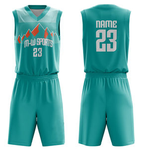 100% polyester vente en gros personnalisé séchage rapide haute qualité uniformes de basket-ball survêtement personnalisé maillots de basket-ball ensemble - Product Image 5