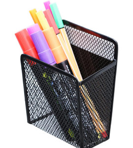 Customized Wholesale Wooden Pen Storage Box Multiple Box Packaging Wood for <b>Desk</b> <b>Office</b> Pen Organizer in Black - Product Image 5