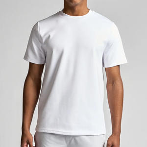 T-shirts à manches courtes col rond pour hommes de haute qualité pour Gym Fitness décontracté et Hip Hop été tricoté vêtements de cérémonie en gros Pakistan - Product Image 2