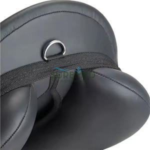 Ensemble de tapis de selle de saut pour cheval Tack Shop, antidérapant, avec voile anti-mouches et couvre-chapeau d'équitation, cuir véritable, vente en gros de tapis de selle pour cheval - Product Image 5