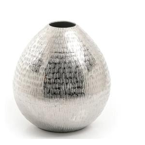 Vase décoratif en aluminium de finition antique fait à la main Pot de fleur de table d'intérieur et d'extérieur pour la maison divers styles diverses finitions - Product Image 4