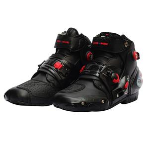 Zapatos de motocicleta anticaída impermeables de alta calidad para las cuatro estaciones, talla XL, pista de carretera, carreras todoterreno, logotipo personalizado duradero - Product Image 1