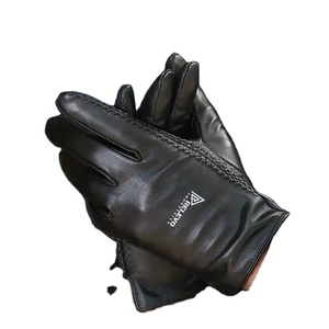 Gants d'hiver chauds pour homme en cuir véritable et peau de mouton, doux, coupe-vent et de haute qualité - Product Image 1