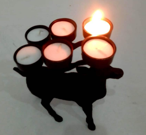 Candelabros de Reno ecológicos, candelabro, regalo de Navidad, velas, soporte de luz de té, fiesta de boda, decoración del hogar, adorno de Navidad - Product Image 3