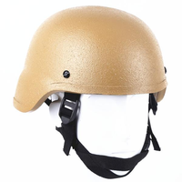 Casque tactique Vanda Aramid noir/khaki, norme ACH, avec niveau de protection RF1, 2,75 lb
